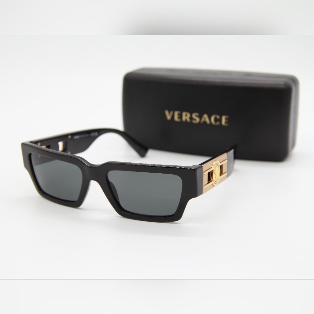 NEW VERSACE VE4459 GB1/87 WOMEN SUNGLASSES VERSACE MOD 4459 BLACK - Picture 2 of 12